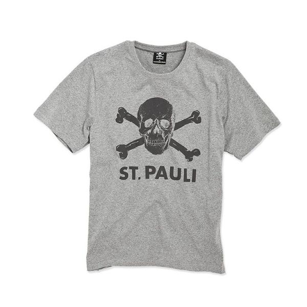 【ECM03】SP011803【国内未発売】ザンクトパウリ ドクロロゴ Ｔシャツ グレー【サッカー/...