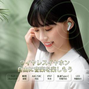 イヤホン Bluetooth ワイヤレスイヤホ...の詳細画像1