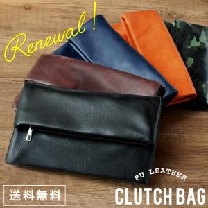 クラッチバッグ メンズ 小さめ PU レザー ブラック セカ...