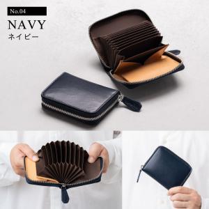 爆買 二つ折り財布 じゃばら メンズ 牛本革 ...の詳細画像5