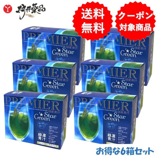 スターグリーン 60袋 60日分 (1袋/日) ×6箱 粉末 青汁 国産