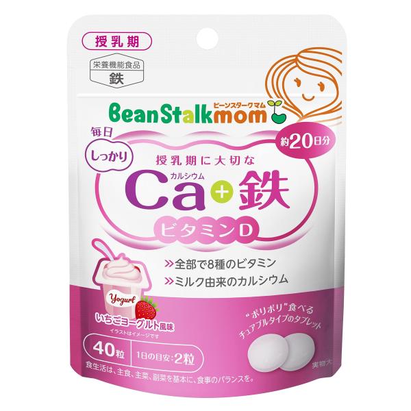 雪印ビーンスターク ビーンスタークマム 毎日カルシウム+鉄 (40粒/20日分)
