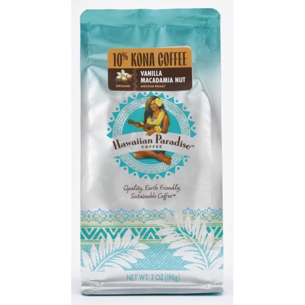 ハワイアンパラダイスコーヒー 10%コナ バニラマカダミア 198g