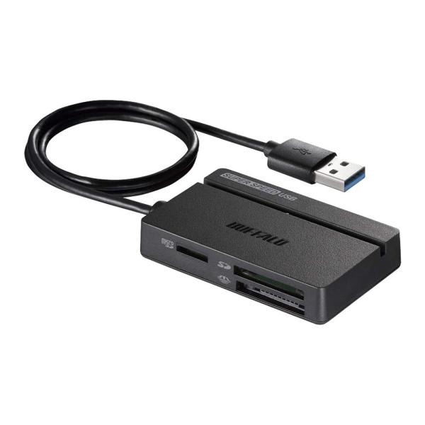 バッファロー BUFFALO USB3.0 マルチカードリーダー SDXC スタンダードモデル ブラ...