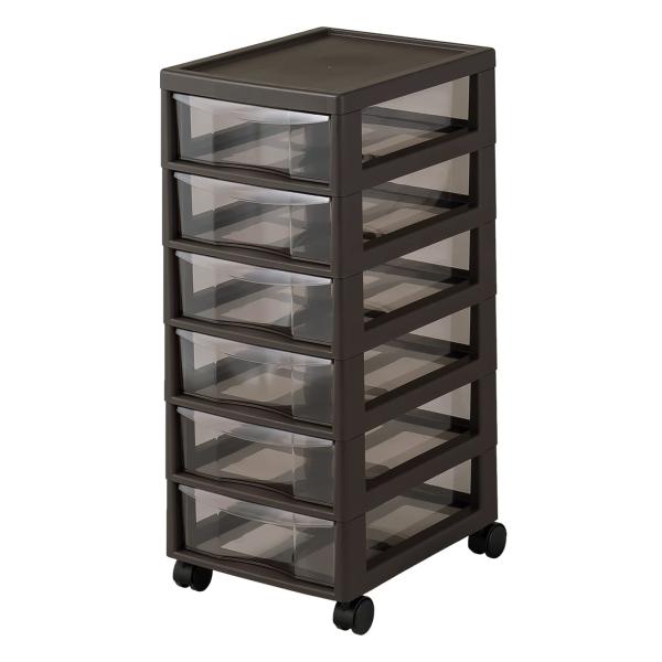 JEJ Aplos(アプロス) レターケースA4(深型6段) ダークブラウン APA4-F6(DBR...