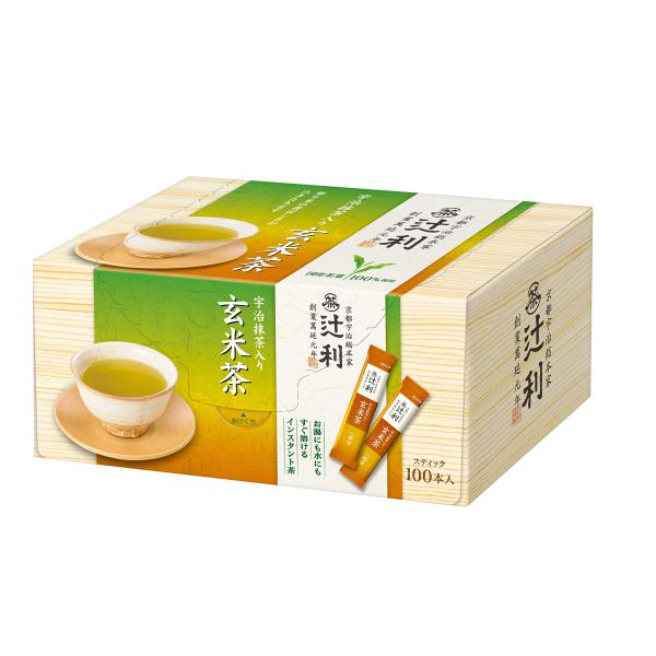辻利 インスタント 宇治抹茶入り玄米茶 100P