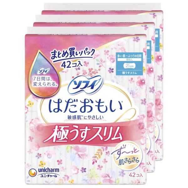 ソフィ Sofy まとめ買い はだおもい 極うすスリム 多い昼 ふつうの日用 羽なし 21cm 12...