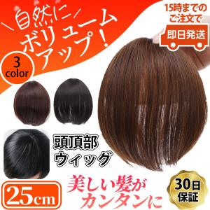 頭頂部 ウィッグ 女性 白髪隠し おしゃれ用 ウイッグ ショート ロング つむじ ボブ