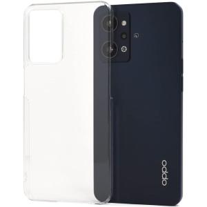 OPPO Reno7 A ケース ハード 光沢 ハードケース シンプル 単色 ストラップホール (OPG04) クリアの商品画像