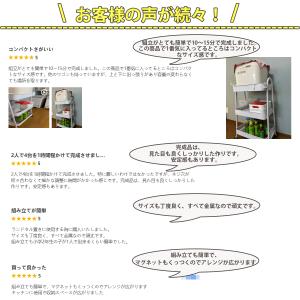 キッチンワゴン ワゴン キャスター付き 取っ手...の詳細画像1