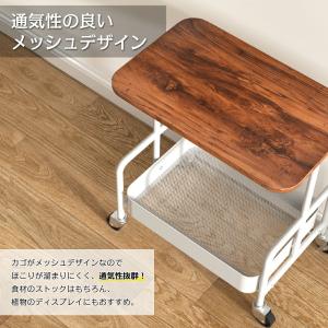 キッチンワゴン 天板付き 2段 キャスター付き...の詳細画像5