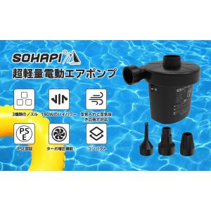 電動ポンプ 電動エアーポンプ 空気入れ 2WA...の詳細画像1