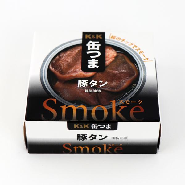 K&amp;K 国分 缶つま Smoke 豚タン 50g 缶詰 スモーク 燻製 おつまみ キャンプ 5,50...