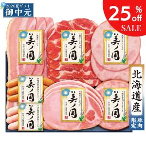 25%off 訳あり 御中元 ギフト 日本ハム 北海道 プレミアム 美ノ国 UKH-38 北海道産豚肉限定 ハム ウインナー 詰め合わせ 全国 送料無料 賞味期限2026.8.30