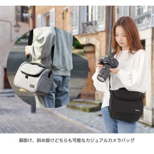 カメラバッグ ショルダー 一眼レフ 女子 大容...の詳細画像1