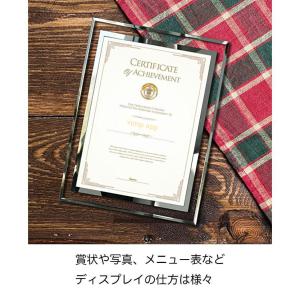額縁 A4 賞状入れ 写真立て 透明 シルバー...の詳細画像1