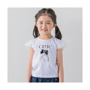 tシャツ Tシャツ BeBe/パリジェンヌプリントTシャツ (100~150cm)の商品画像