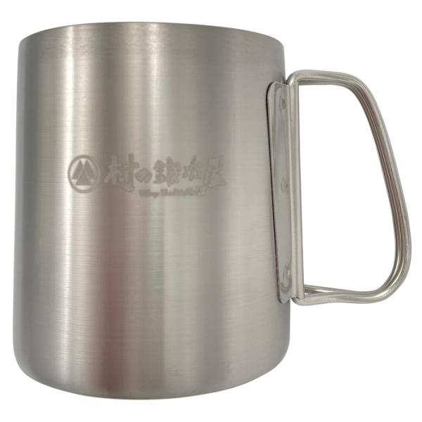 【燕三条製】村の鍛冶屋 チタン二重マグカップ 300ml MK-7759 保温力抜群のULギア チタ...