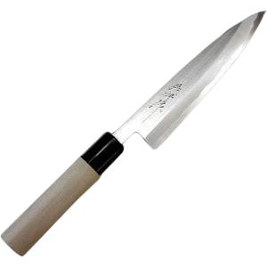 源明利 うなぎ裂き包丁 東型 180mm 水牛桂 白二鋼 * : 岩内金物店