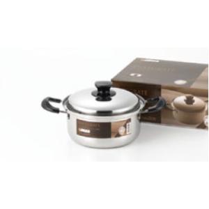 日本製 SJ3395 インテグレート ステンレス3層鋼 両手鍋 20cm 容量：3200ml