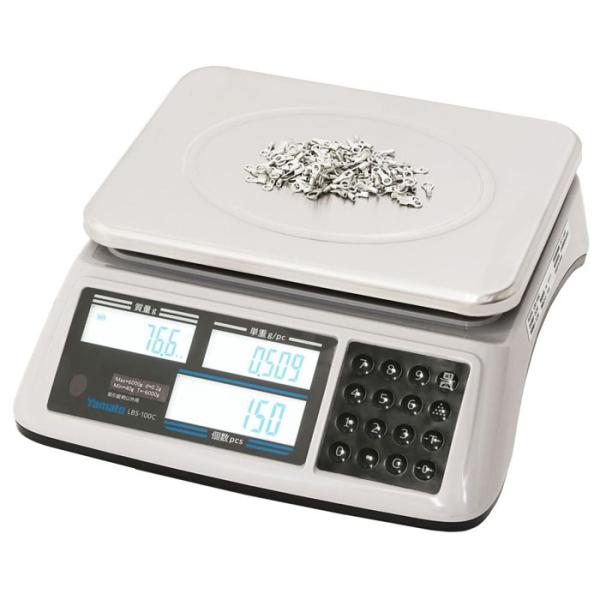 yamato デジタル計数はかり 30kg LBS-100C-30 ひょう量30kgまで 300×3...