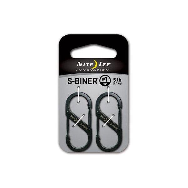 NITE IZE　エスビナー　サイズ#1　2個セット　ブラックチタン 　NI00837　※メール便発...