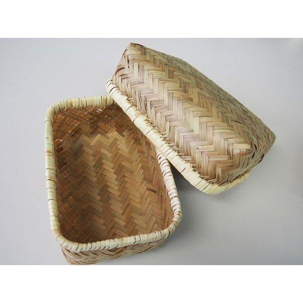 竹アジロ弁当箱（深型）　中　35082