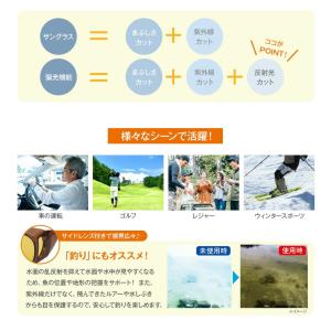 【送料無料】偏光調光2wayサングラス<男性用...の詳細画像3