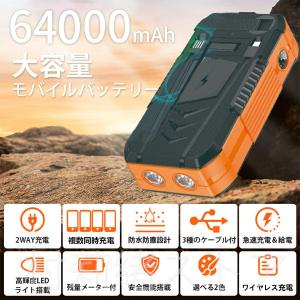 モバイルバッテリー 64000mAh大容量 防...の詳細画像2