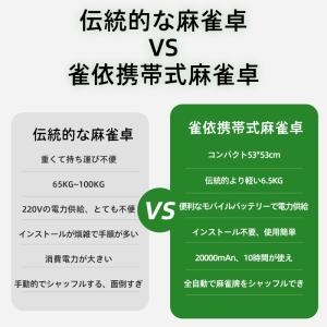 全自動麻雀卓 携帯可能 家庭用 折りたたみ 手...の詳細画像1