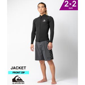 クイックシルバー ロングタッパー ML 人気のフロントジップ QUIKSILVER クイックシルバー ウェットスーツ メンズ ロング