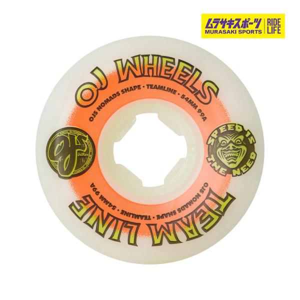 OJ WHEEL オージェーウィール 54mm 33071710 TEAM LINE 99A NOM...