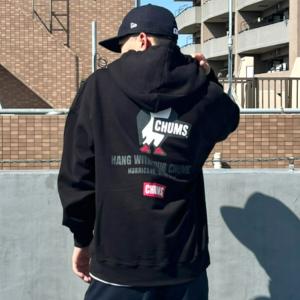 CHUMS チャムス CH00-1341 メンズ プルオーバー パーカー オーバーサイズ バックプリント ムラサキスポーツ限定  JJ3 I29
