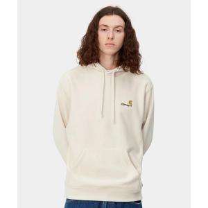 Carhartt/カーハート アメリカンスプリクト メンズ プルオーバー パーカー スウェット 裏起毛 アイボリー I028279｜murasaki