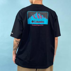 Columbia コロンビア PM0270 メンズ 半袖 Tシャツ ユニセックス バックプリント JJ1 C22