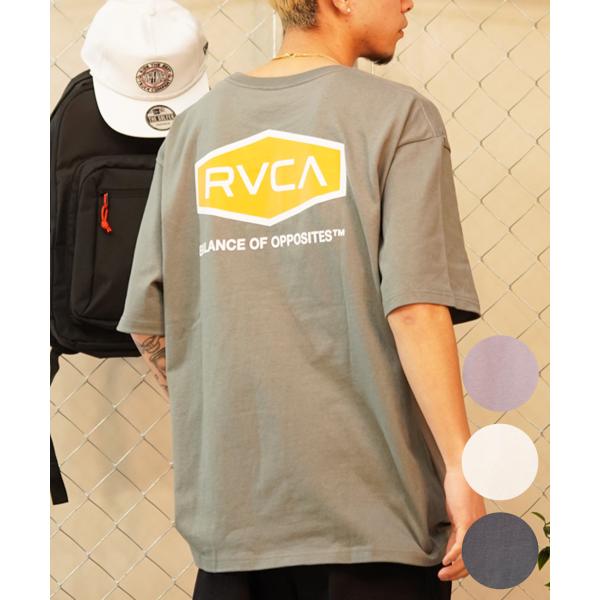 RVCA ルーカ HEX BOX TEE メンズ 半袖 Tシャツ バックプリント ロゴ オーバーサイ...