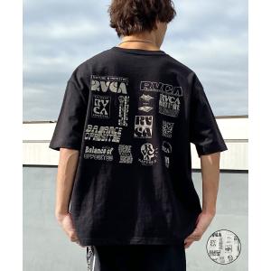 RVCA ルーカ メンズ 半袖 Tシャツ バックプリント ロゴ オーバーサイズ BE041-238｜murasaki