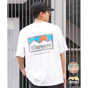 ELEMENT エレメント メンズ 半袖 Tシャツ オーバーサイズ バックプリント クルーネック BE021-223｜murasaki