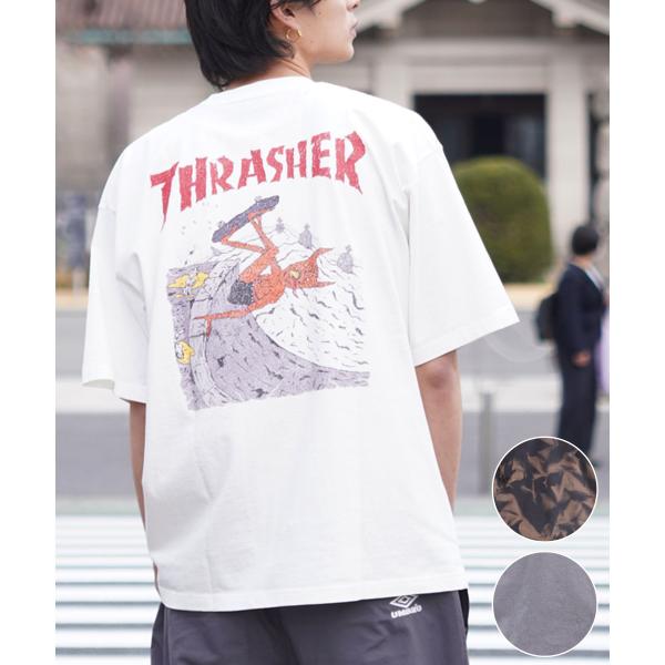 THRASHER スラッシャー メンズ 半袖 Tシャツ NECKFACE（ネックフェイス） THM-...