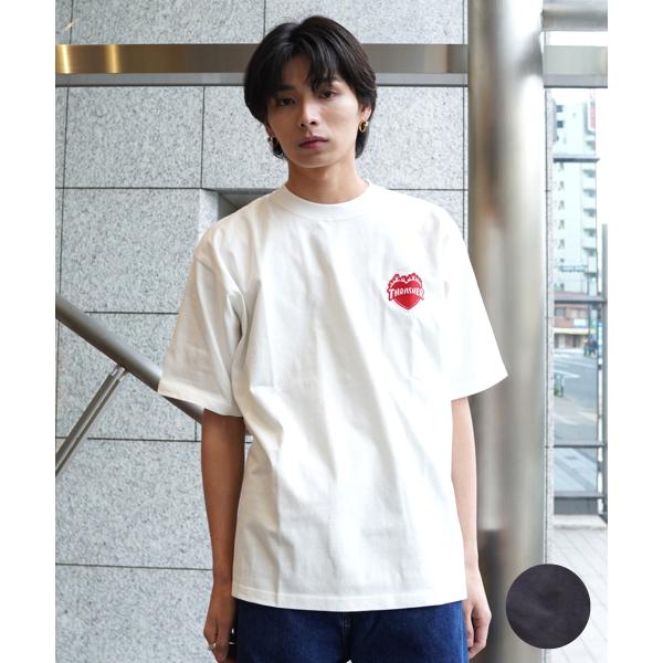 THRASHER スラッシャー メンズ 半袖 Tシャツ バーニングハートロゴ ワンポイント THM-...