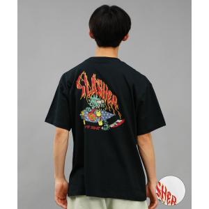 SANTACRUZ サンタクルーズ メンズ 半袖 Tシャツ バックプリント 麻柄 カタカナ ムラサキスポーツ限定 502241417｜murasaki