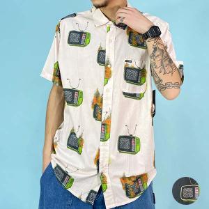 VOLCOM ボルコム FEATURED ARTIST JUSTIN HAGER WOVEN SHORT SLEEVE SHIRT A0412309 メンズ 半袖 シャツ KK1 C17｜murasaki