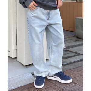 VOLCOM ボルコム メンズ ワイドデニム ジーンズ ロングパンツ ロンパン ウォッシュ加工 A1912401｜murasaki