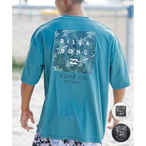 BILLABONG ビラボン メンズ 半袖 ラッシュガード Tシャツ バックプリント ユーティリティ 水陸両用 UVカット BE011-867｜murasaki