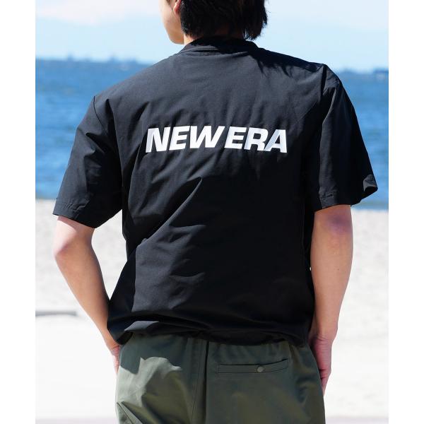 NEW ERA ニューエラ メンズ ラッシュガード 半袖 Tシャツ バックプリント オーバーサイズ ...