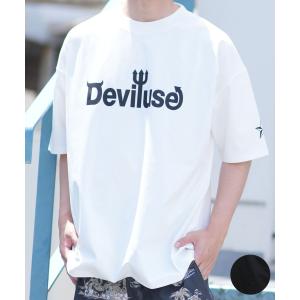 DEVILUSE デビルユース メンズ ラッシュガード 半袖 Tシャツ オーバーサイズ 水陸両用 ムラサキスポーツ限定 243OO1ST301DU