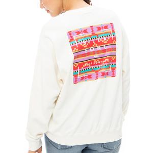 BILLABONG ビラボン PATERN LOGO SWEAT CREW スウェット BD013-001 レディース トレーナー JX4 L17｜murasaki