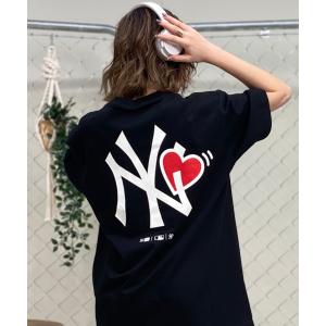 NEW ERA ニューエラ レディース 半袖 Tシャツ MLB ニューヨーク・ヤンキース NY ロゴ 14334740 ムラサキスポーツ限定｜murasaki