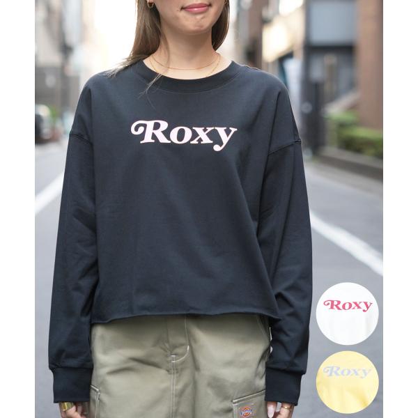 ROXY ロキシー レディース 長袖 Tシャツ ロンT クルーネック ショート丈 RLT241630...