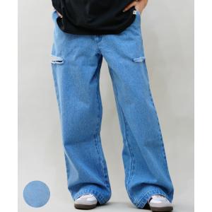 Dickies ディッキーズ レディース サイドカット デニムパンツ ジーンズ 80488400 ムラサキスポーツ限定｜murasaki